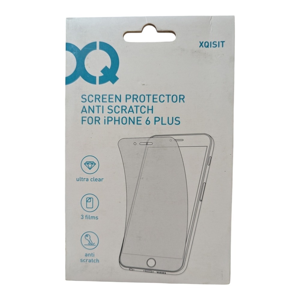 F6. Xqisit Anti-Scratch Screen Protector For Apple iPhone 6 + (Plus) - 3 Films